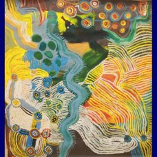 Aboriginal Art Canvas - Mary Morrison-Size:120x135 - H